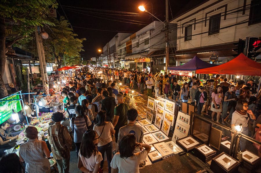 Mercado Nocturno del Sábado de Chiang Mai